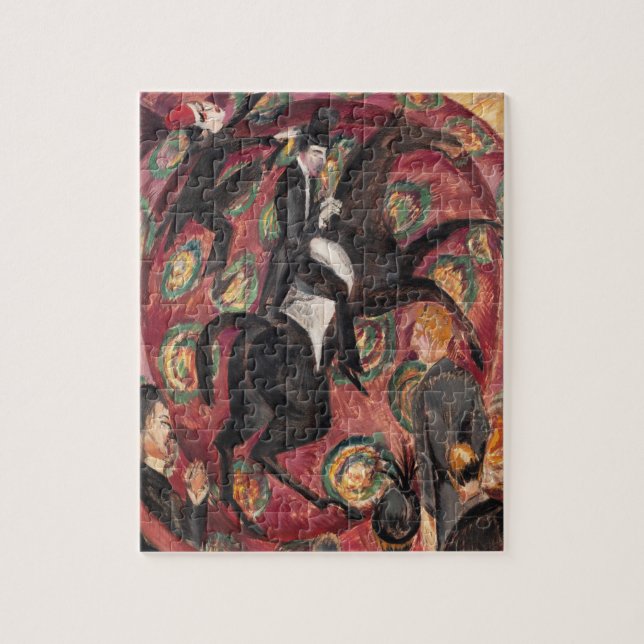 Kirchner Circus Rider Expressionist Fine Art Jigsaw Puzzle (Vertical)