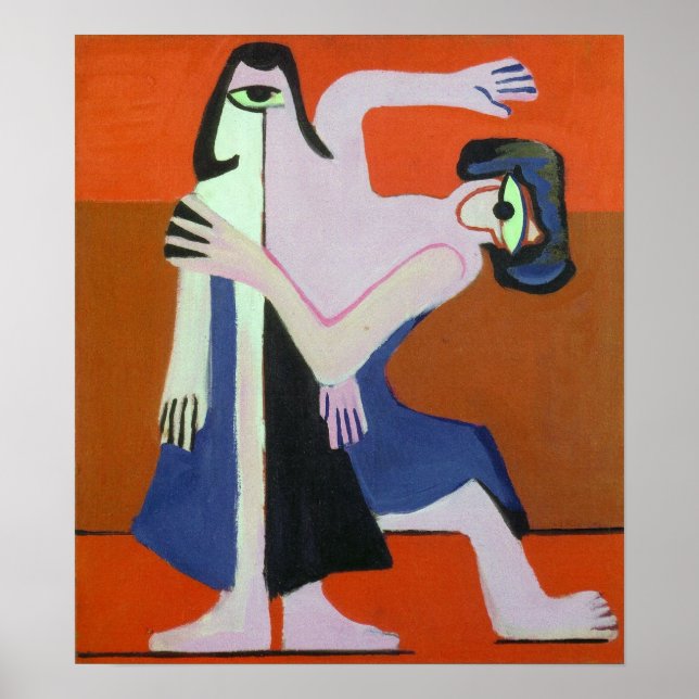 Kirchner - Masked Dance 1928 Poster (Front)