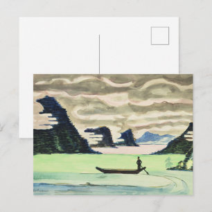 Kirchner Mountain Lake Expressionist Fine Art Postcard