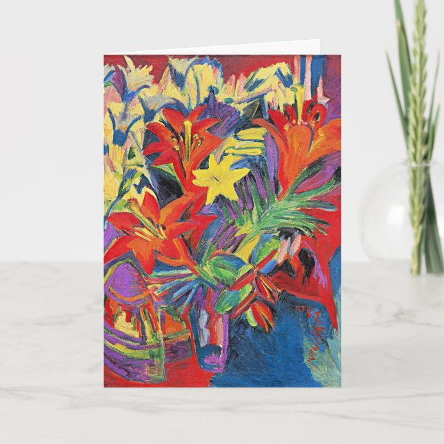 Kirchner - Still Life with Lilies Card (Front)