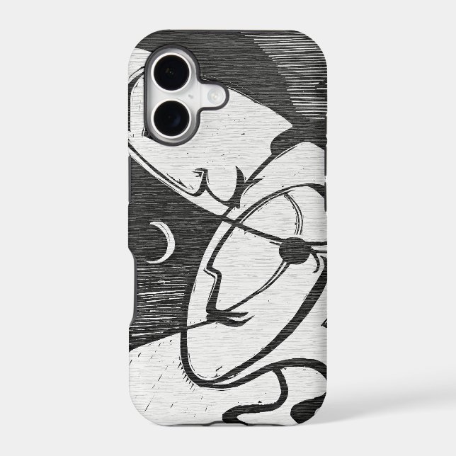 Kirchner The Kiss - Expressionist Art iPhone Case (Back)