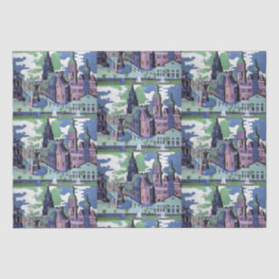 Kirchner View of Dresden Schlossplatz Fine Art Tissue Paper
