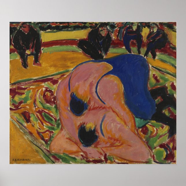 Kirchner - Wrestlers In A Circus Poster (Front)