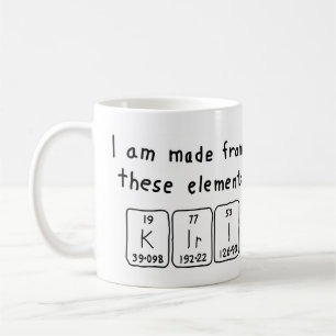 Kiri periodic table name mug