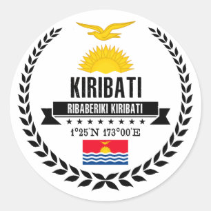 Kiribati Classic Round Sticker