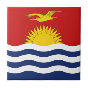 Kiribati Flag Ceramic Tile