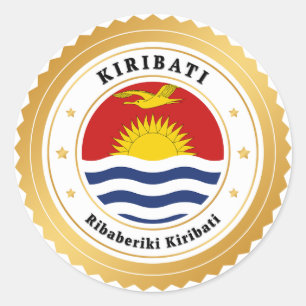 Kiribati Flag Classic Round Sticker