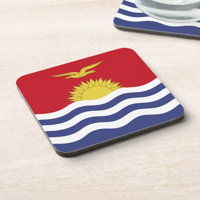 Kiribati flag coaster (Left Side)