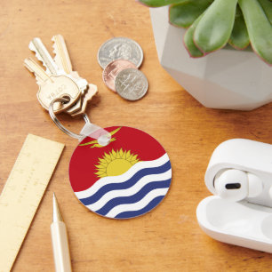 Kiribati flag key ring