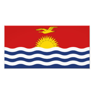 Kiribati Flag Photo Print