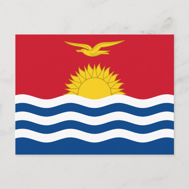 Kiribati Flag Postcard (Front)