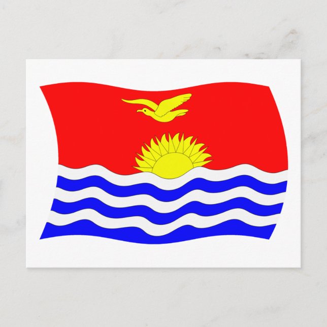 Kiribati Flag Postcard (Front)