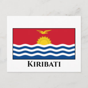 Kiribati Flag Postcard