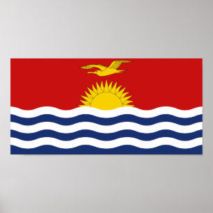 Kiribati Flag Poster