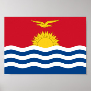 Kiribati Flag Poster