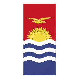 Kiribati flag rack card