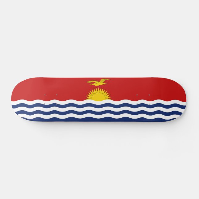 Kiribati Flag Skateboard (Horz)