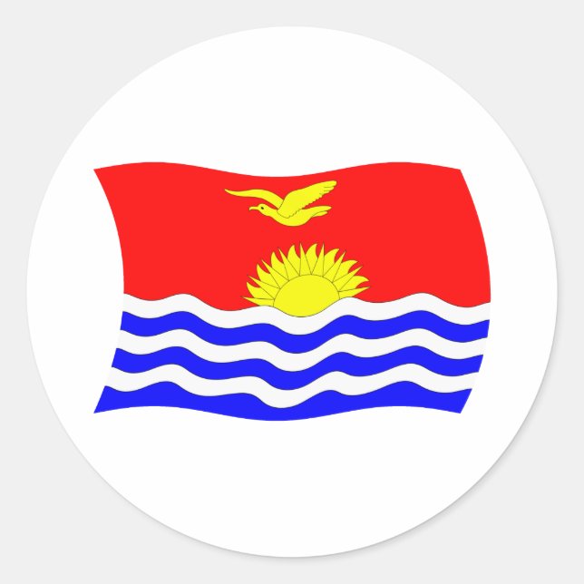Kiribati Flag Sticker (Front)