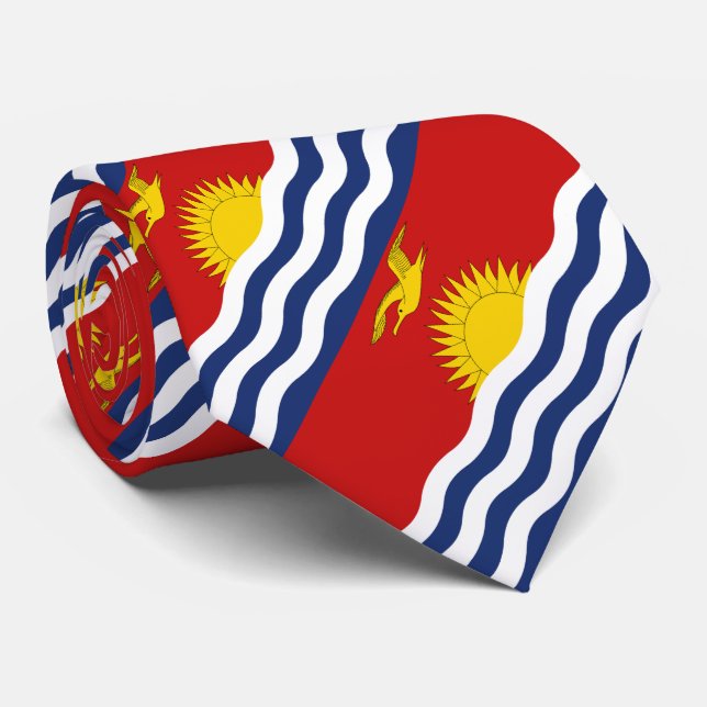 Kiribati Flag Tie (Rolled)