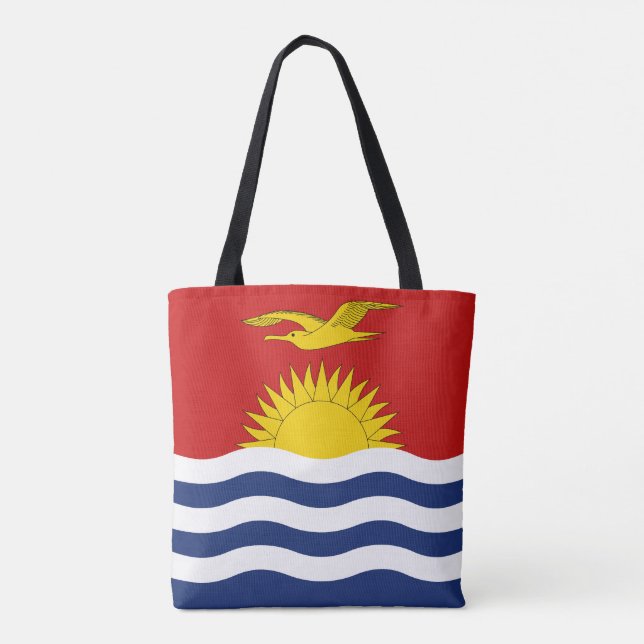 Kiribati Flag Tote Bag (Back)