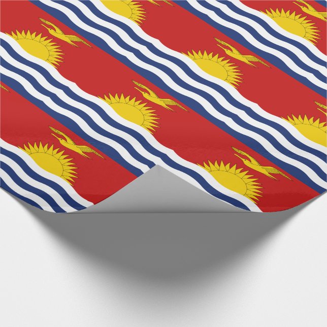 Kiribati Flag Wrapping Paper (Corner)