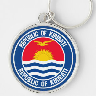 Kiribati Round Emblem Key Ring
