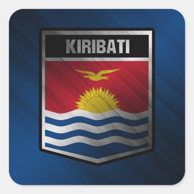 Kiribati Square Sticker (Front)
