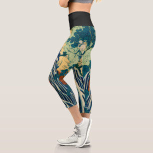 KIRIFURI WATER FALLS CAPRI LEGGINGS