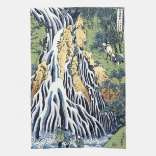 Kirifuri waterfall near Kurokami mountain Housai Tea Towel