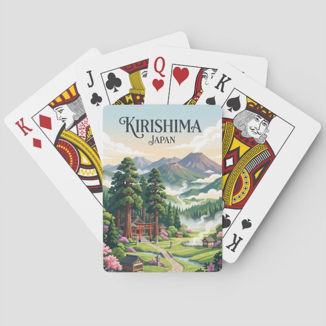Kirishima, Japan Playing Cards (Back)