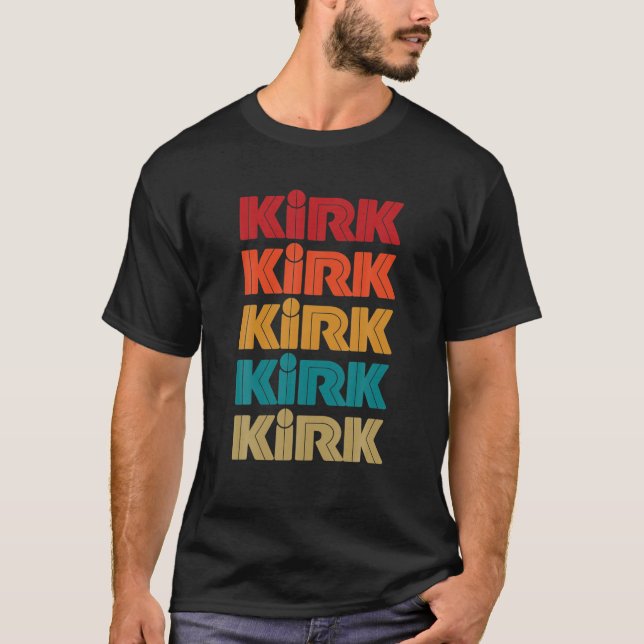 Kirk Surname, Matching Family Name T-Shirt (Front)