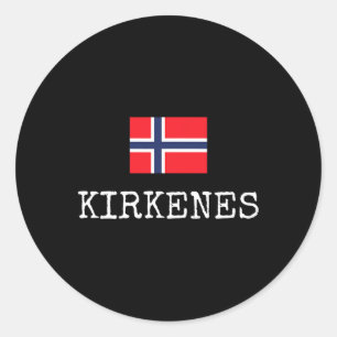 Kirkenes Norway Country Family Trip Travel Kids Me Classic Round Sticker