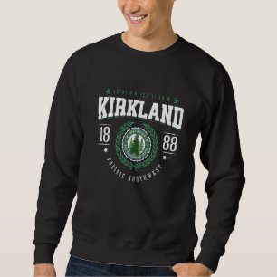 Kirkland Washington State Pine Tree WA Souvenir Re Sweatshirt