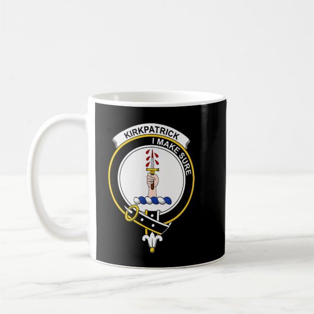 Kirkpatrick Coat of Arms  Family Crest  Coffee Mug (Left)