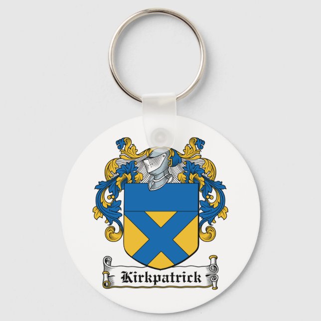 Kirkpatrick Family Crest Key Ring (Front)
