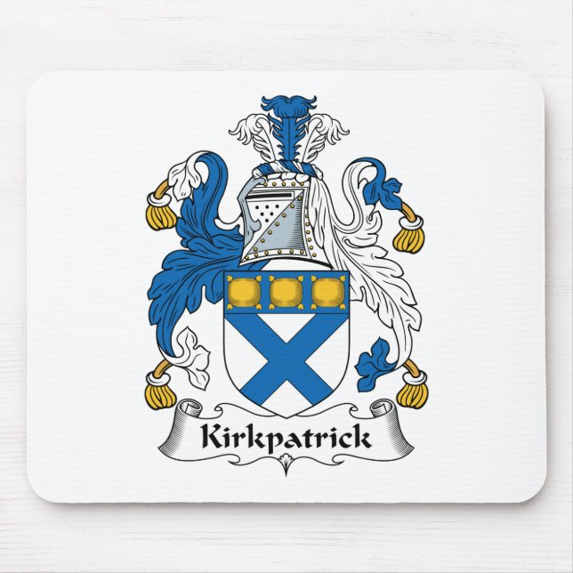 Kirkpatrick Family Crest Mouse Pad (Front)