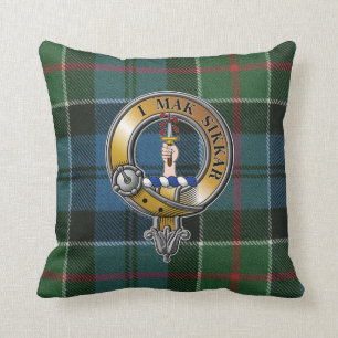 Kirkpatrick Tartan & Badge Cushion