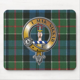 Kirkpatrick Tartan & Badge Mouse Pad