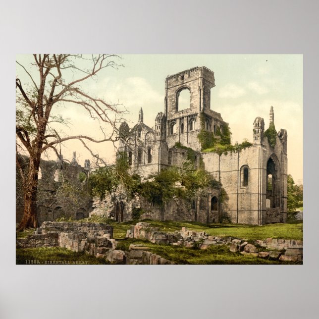 Kirkstall Abbey, Leeds, Yorkshire, England Poster (Front)