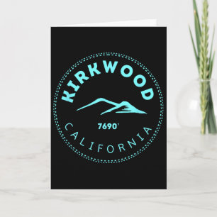 Kirkwood California Mountain Town - Elevated Ca Sk Card