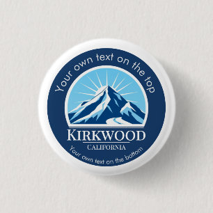 Kirkwood California ski resort 3 Cm Round Badge