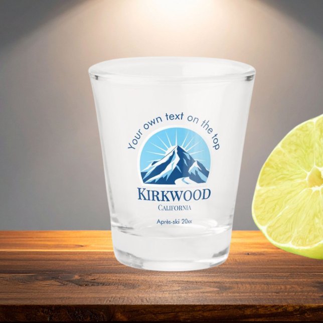 Kirkwood California ski resort drinks Shot Glass (Creator Uploaded)