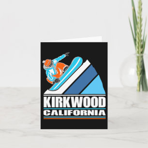 Kirkwood California - Vintage Snowboarder Card