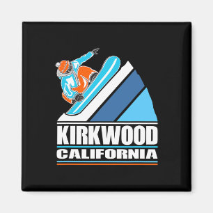 Kirkwood California - Vintage Snowboarder  Magnet