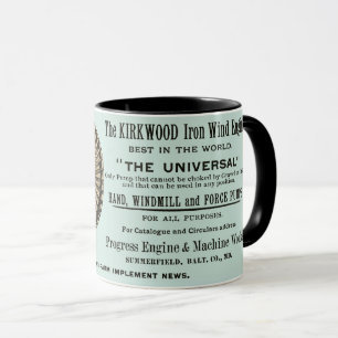 Kirkwood Iron Wind Engine Windmill Summerfield Mug