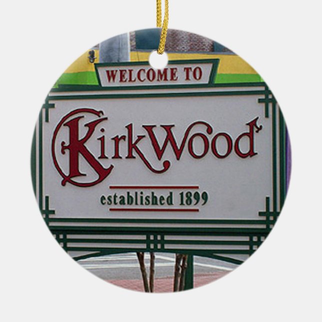Kirkwood, Kirkwood Atlanta, Kirkwood Ceramic Ornament (Front)