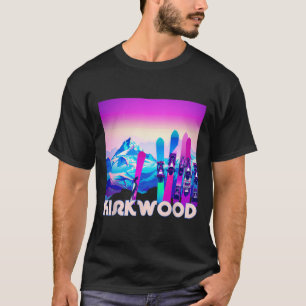 Kirkwood Ski - Retro 80's Style Skiing And Snowboa T-Shirt