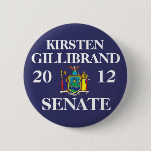 KIRSTEN GILLIBRAND FOR SENATE 6 CM ROUND BADGE