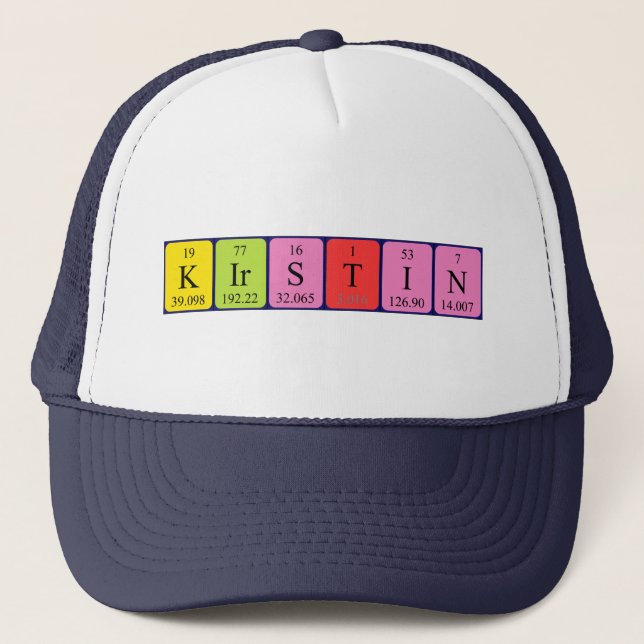 Kirstin periodic table name hat (Front)