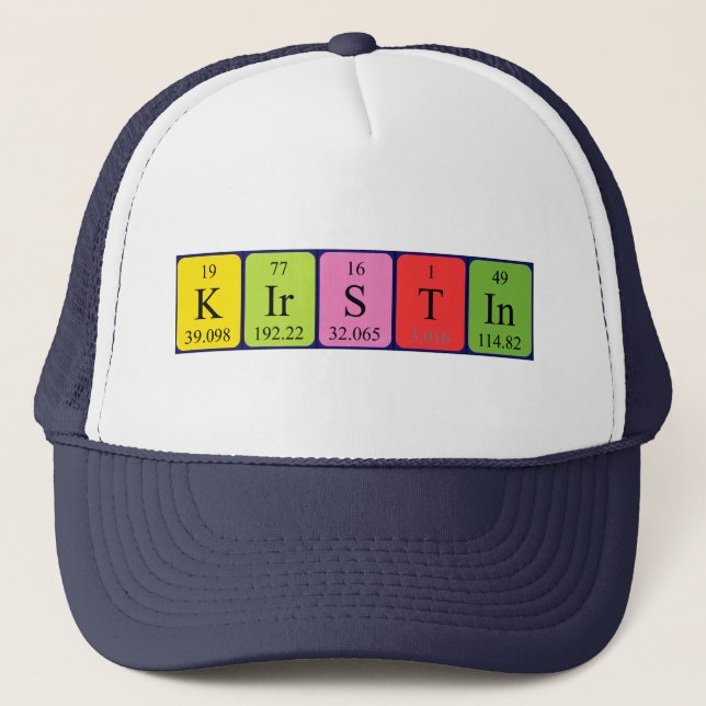 Kirstin periodic table name hat (Front)